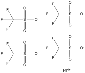 Molecular Structure of 161337-67-3 (Hafnium trifluoromethanesulfonate)